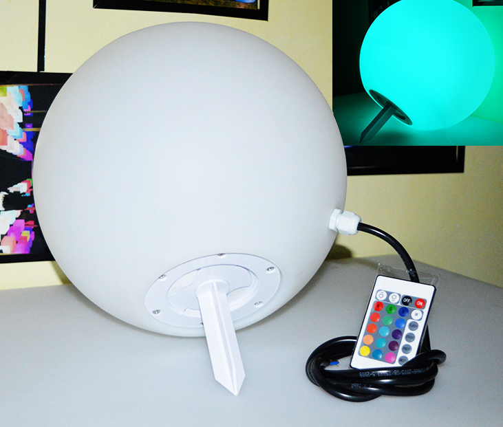 Luz LED Solar Exterior en Forma de Esfera con Control Remoto Tigershopping
