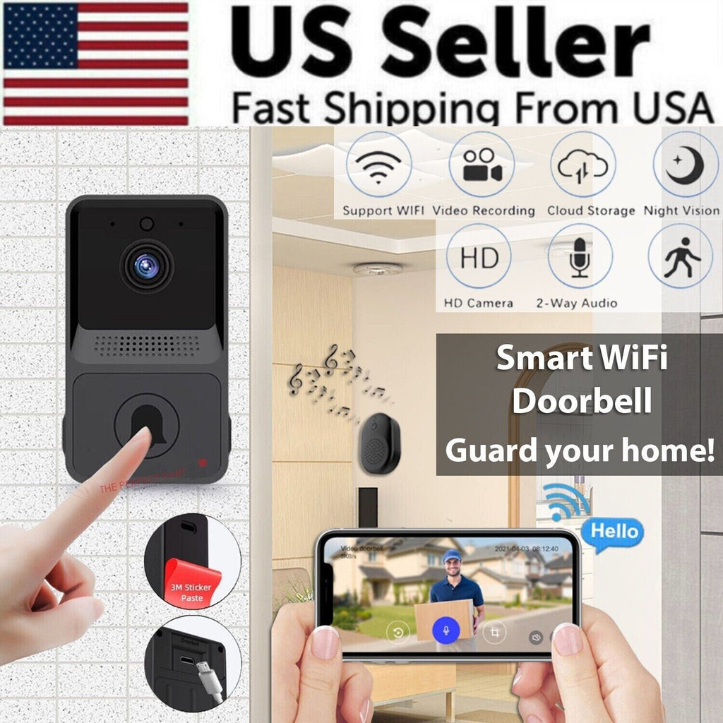 Timbre Inteligente WiFi con Cámara — Videoportero y Alerta de Movimiento Tigershopping