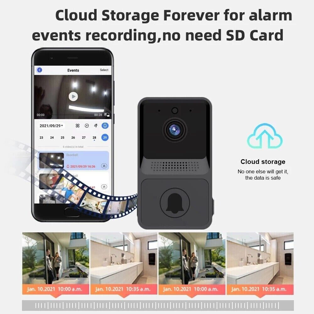 Timbre Inteligente WiFi con Cámara — Videoportero y Alerta de Movimiento Tigershopping