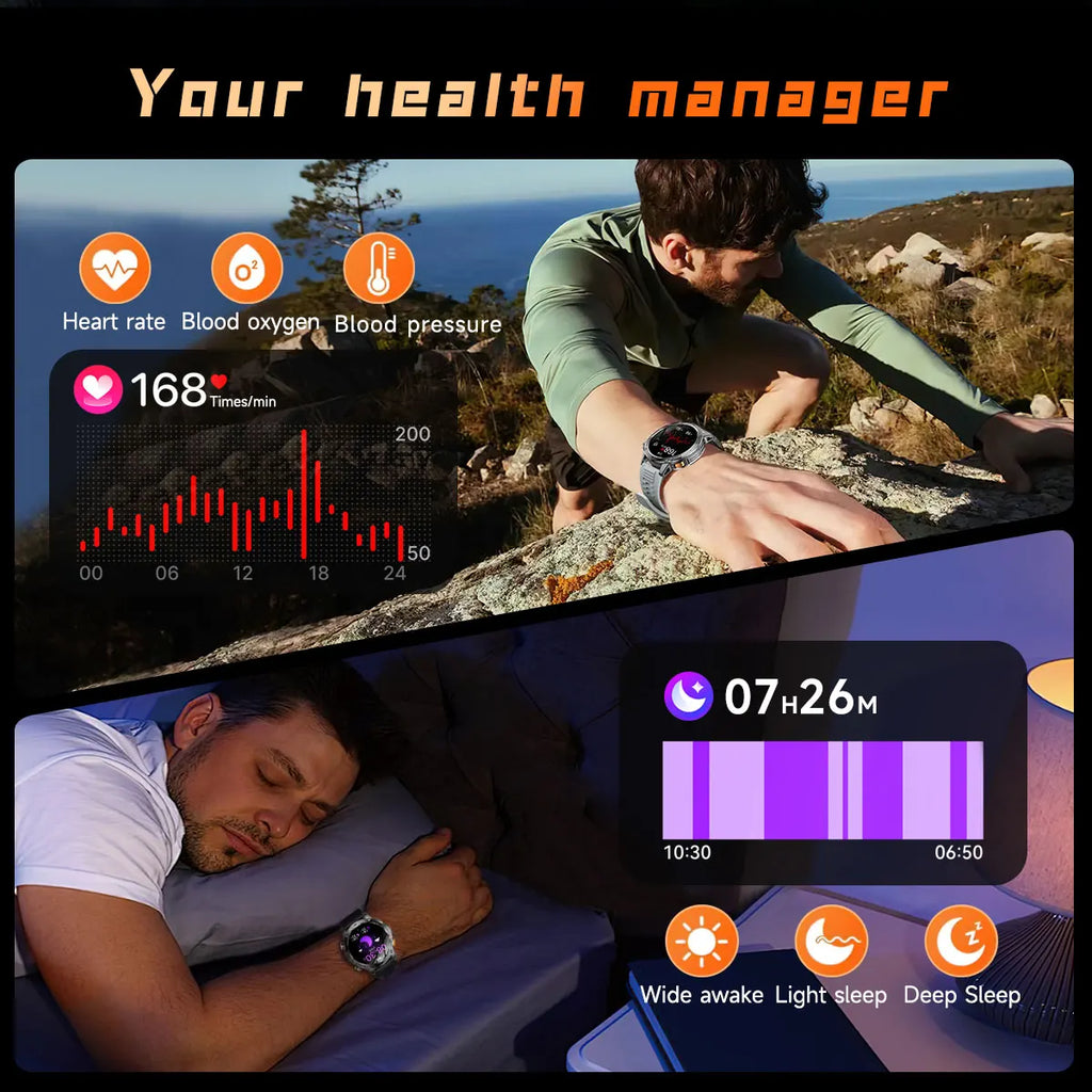 Smartwatch AK87 Pro — Llamadas Bluetooth, Monitor de Salud y Batería 1000mAh Tigershopping