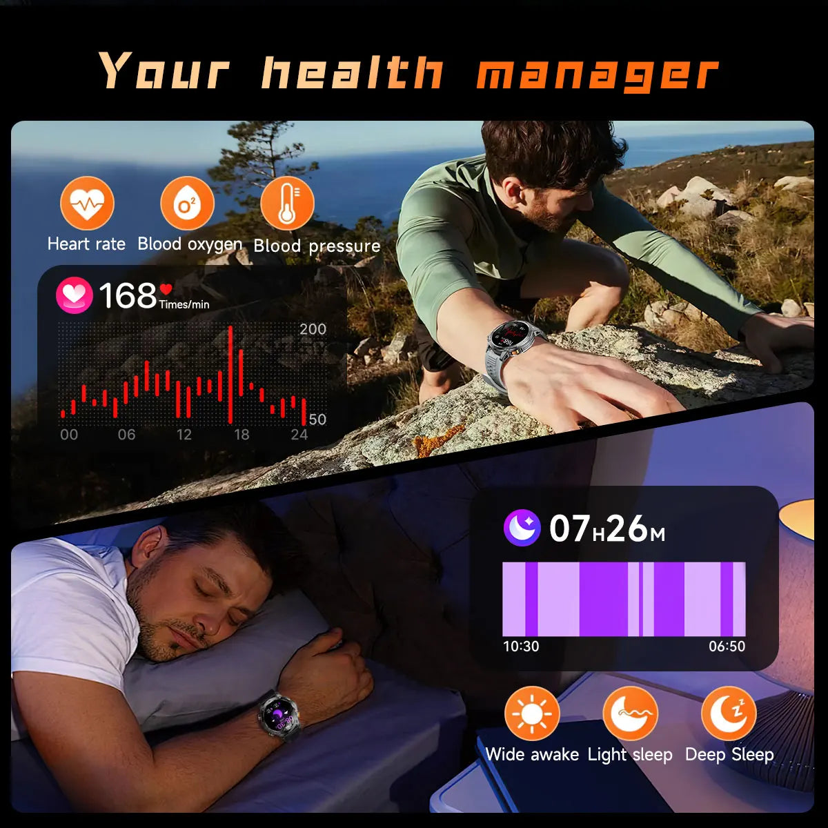 Smartwatch AK87 Pro — Llamadas Bluetooth, Monitor de Salud y Batería 1000mAh Tigershopping