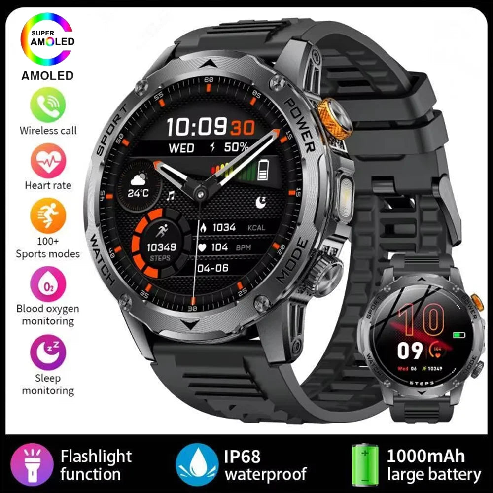 Smartwatch AK87 Pro — Llamadas Bluetooth, Monitor de Salud y Batería 1000mAh Tigershopping