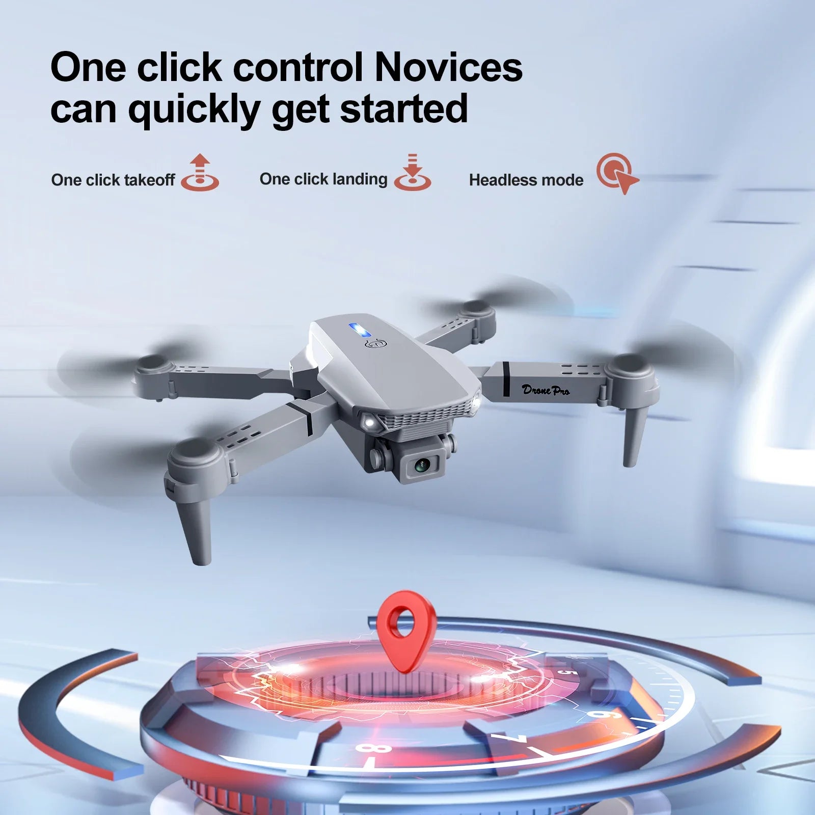 Dron con Cámara Dual 4K — Control Remoto con Pantalla, Flujo Óptico y Vuelo Estable Tigershopping