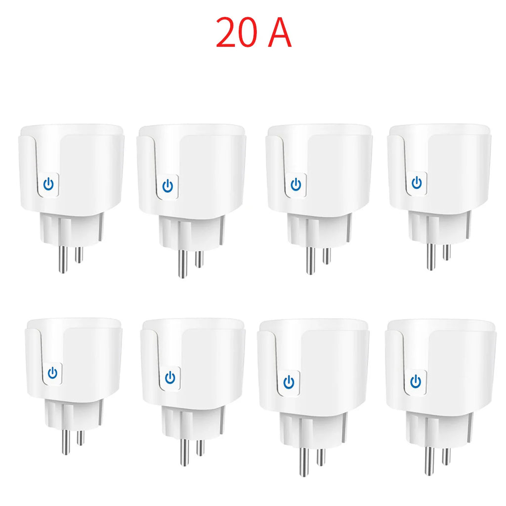 Enchufe Inteligente WiFi 16A/20A — Monitor de Energía, Temporizador y Compatible con Alexa y Google Home Tigershopping