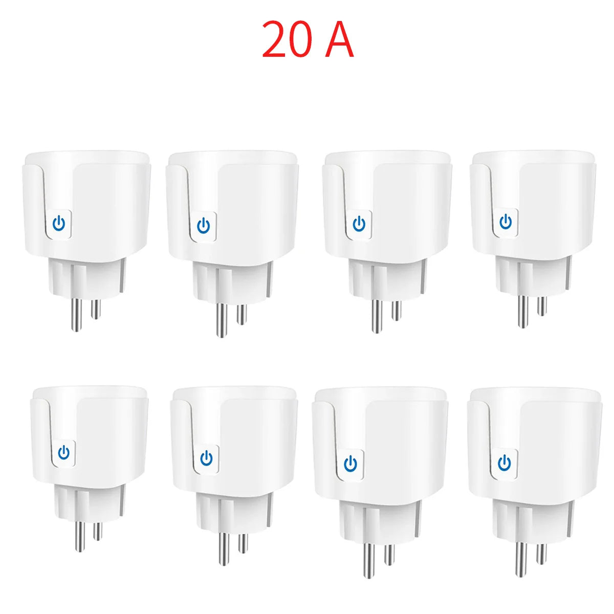 Enchufe Inteligente WiFi 16A/20A — Monitor de Energía, Temporizador y Compatible con Alexa y Google Home Tigershopping