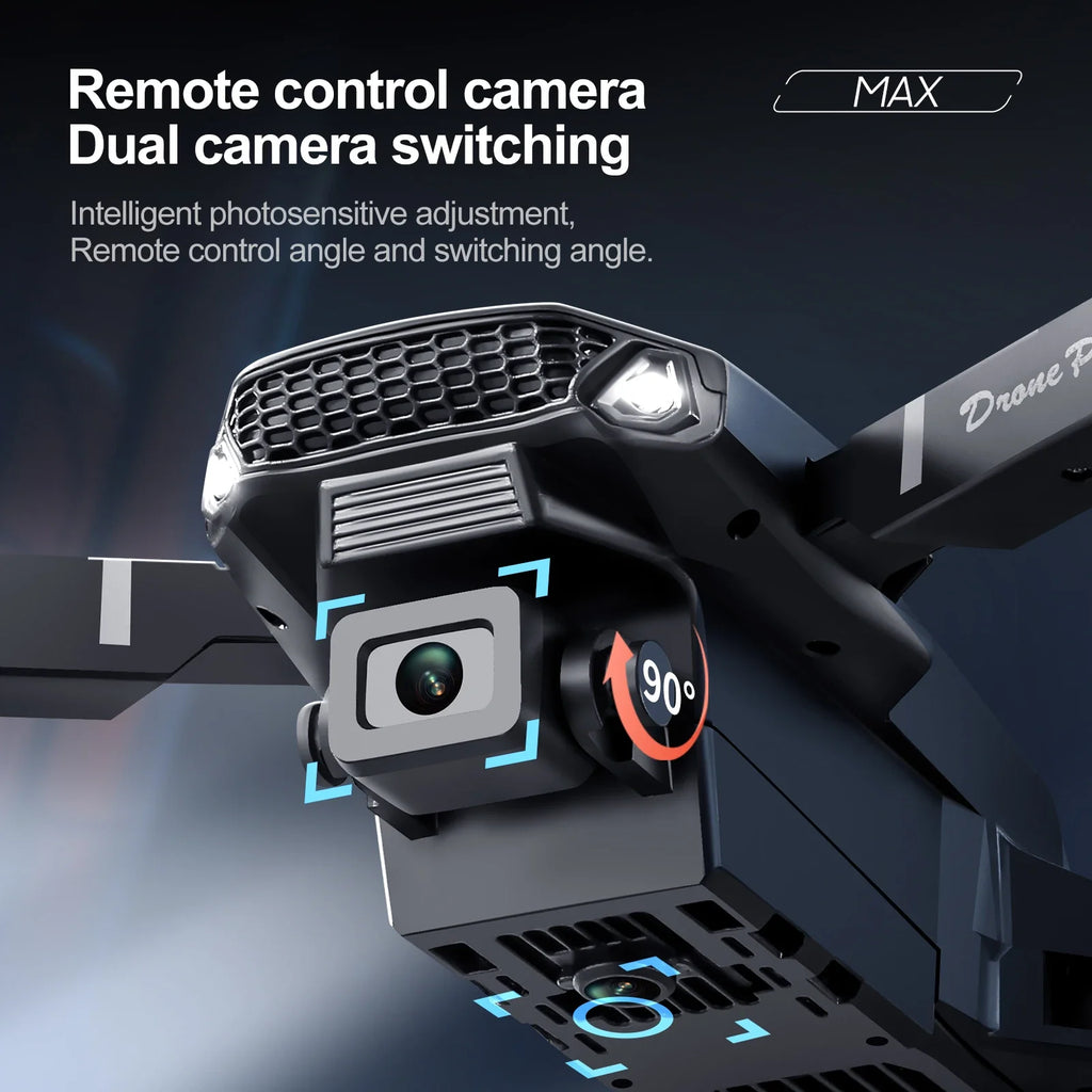 Dron con Cámara Dual 4K — Control Remoto con Pantalla, Flujo Óptico y Vuelo Estable Tigershopping