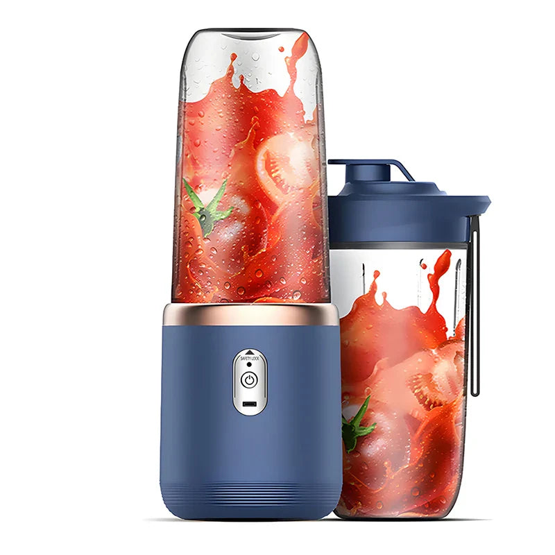 Licuadora Portátil Eléctrica 400ml – Carga USB | Rosa & Azul Tigershopping