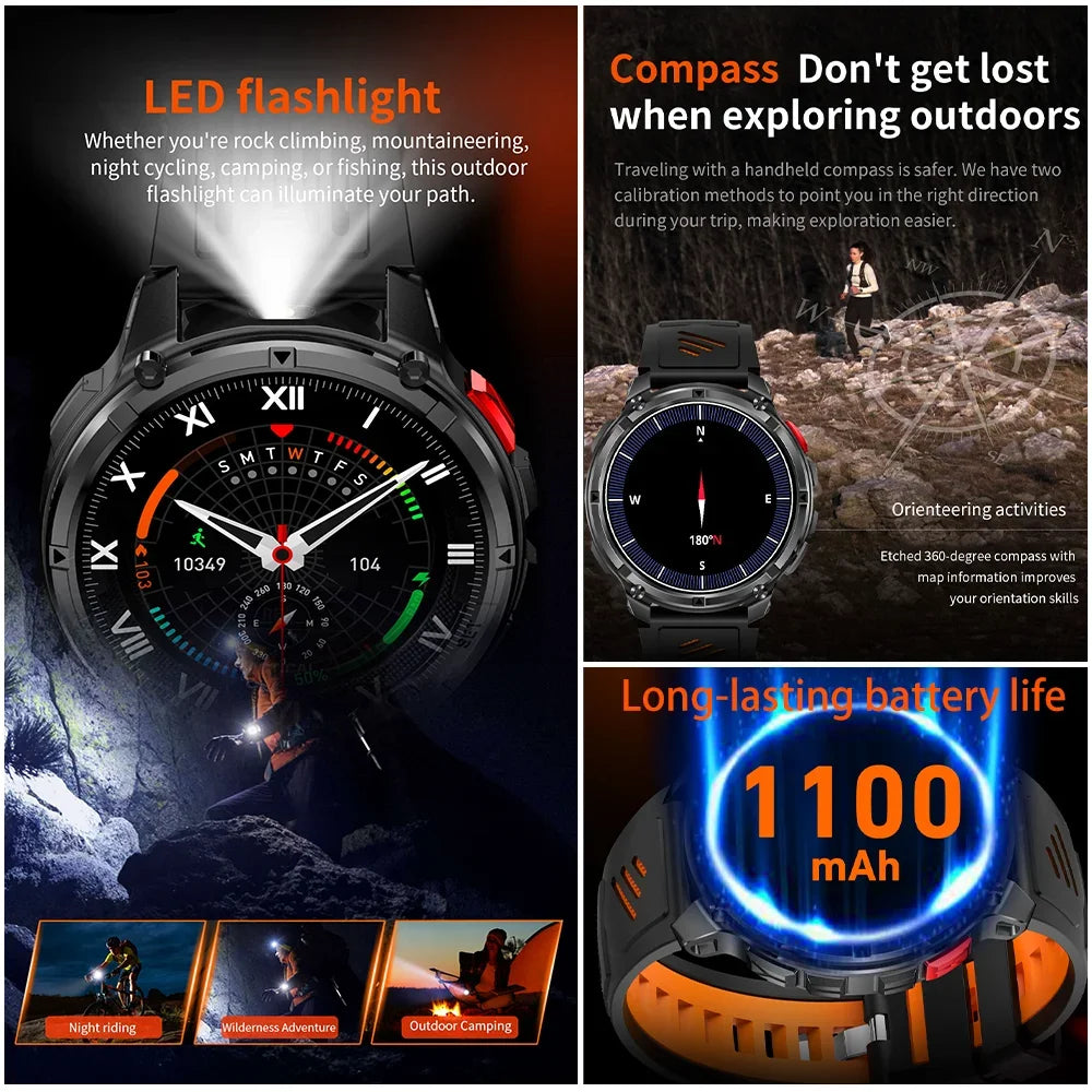 Smartwatch T-R3 Ultra — GPS, Monitor de Salud, AMOLED y Resistente al Agua Tigershopping