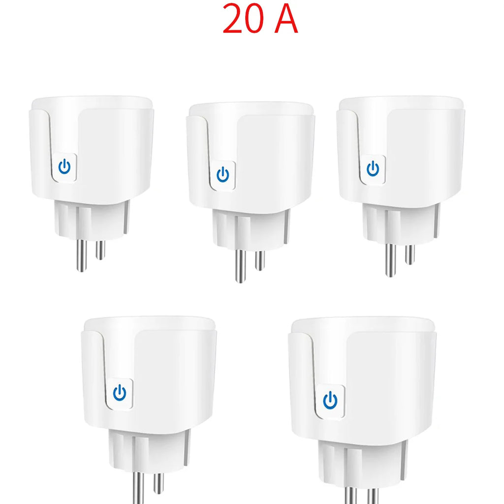 Enchufe Inteligente WiFi 16A/20A — Monitor de Energía, Temporizador y Compatible con Alexa y Google Home Tigershopping