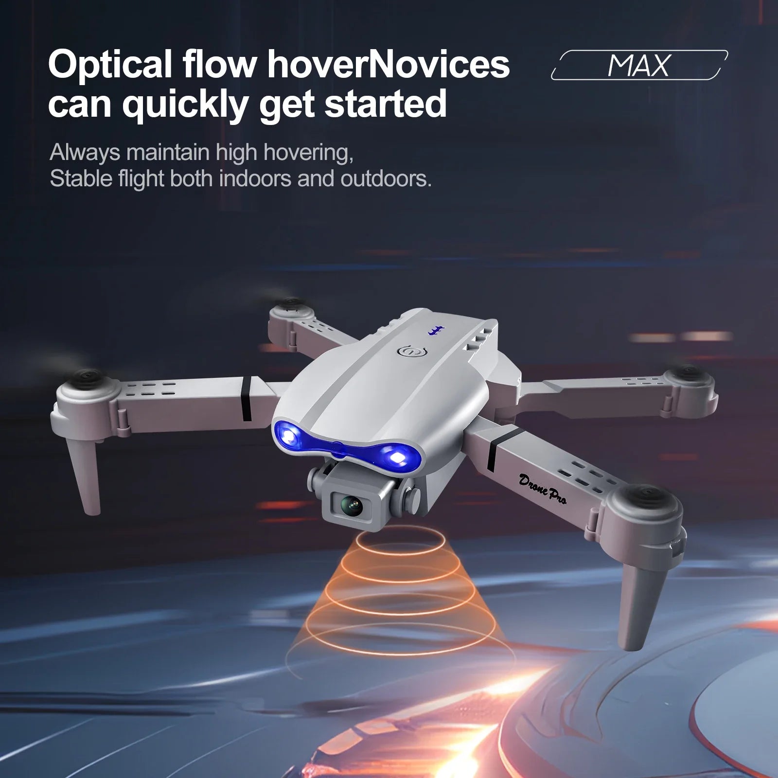 Dron con Cámara Dual 4K — Control Remoto con Pantalla, Flujo Óptico y Vuelo Estable Tigershopping
