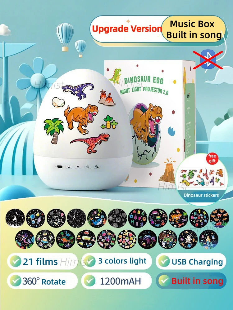 DinoGlow™ Proyector de Huevo 🦖✨ — Cielo Estrellado Mágico para Niños Tigershopping