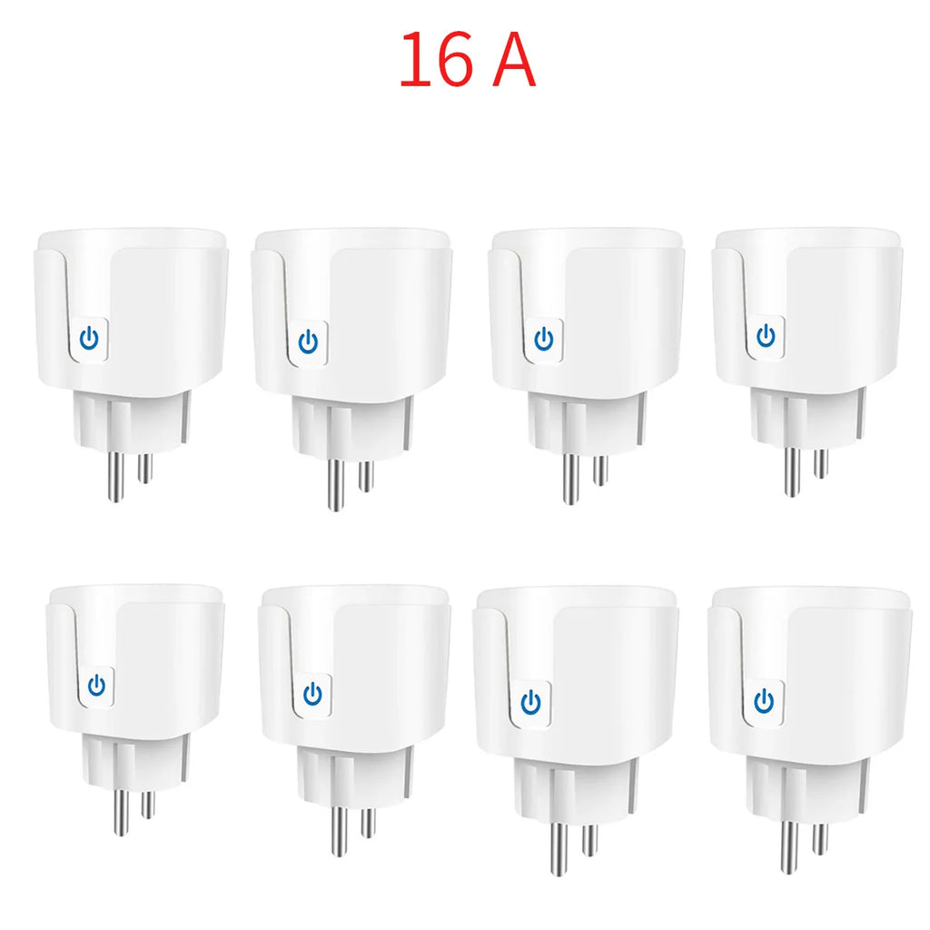 Enchufe Inteligente WiFi 16A/20A — Monitor de Energía, Temporizador y Compatible con Alexa y Google Home Tigershopping