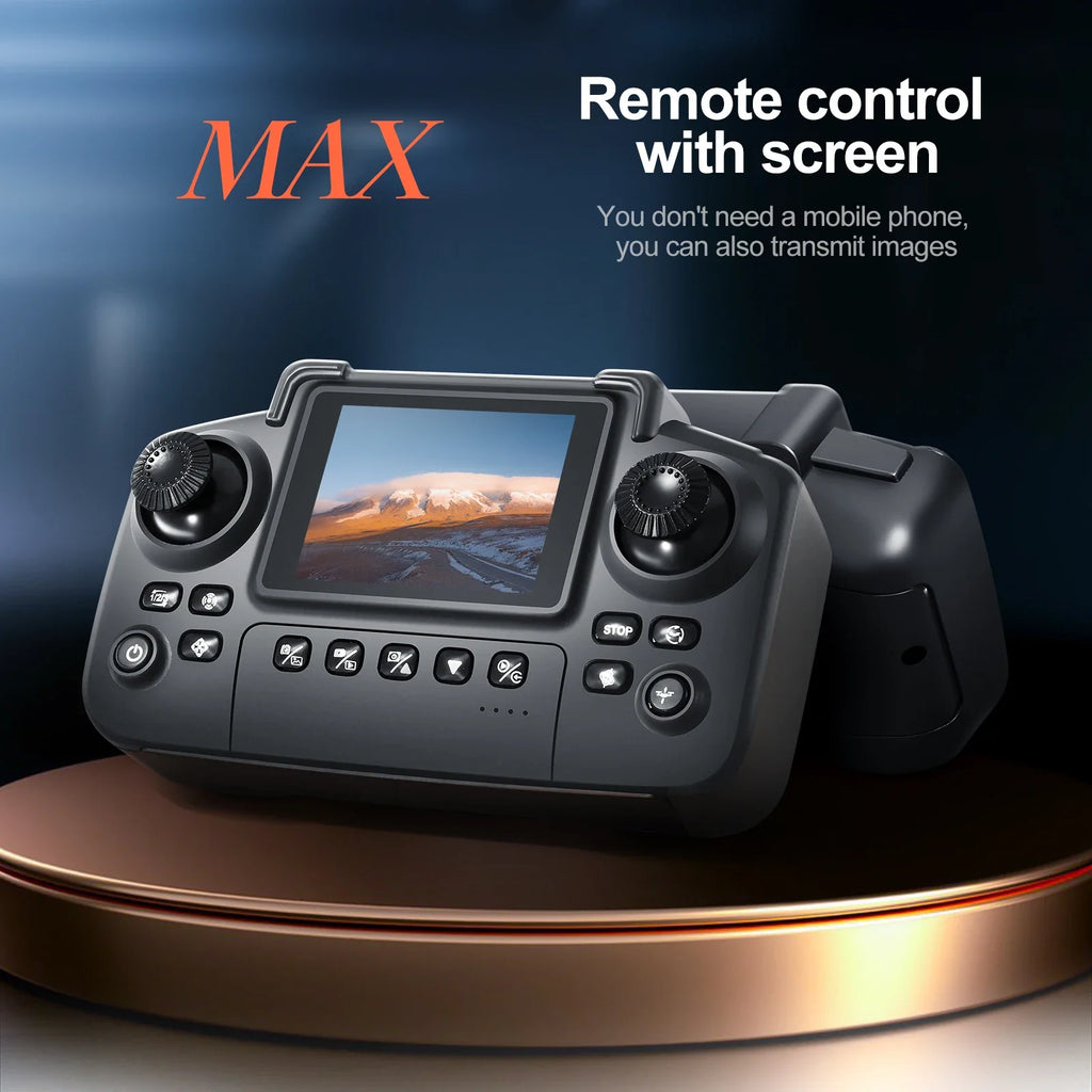 Dron con Cámara Dual 4K — Control Remoto con Pantalla, Flujo Óptico y Vuelo Estable Tigershopping