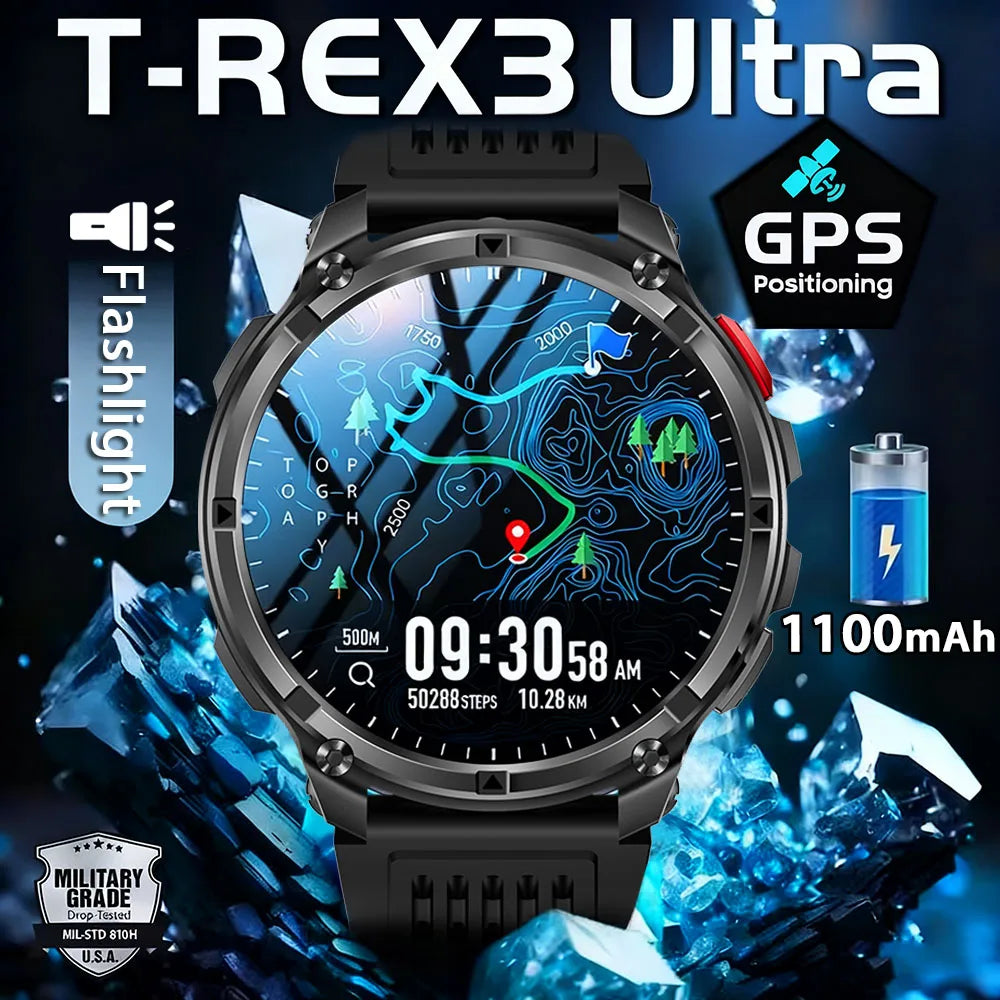Smartwatch T-R3 Ultra — GPS, Monitor de Salud, AMOLED y Resistente al Agua Tigershopping