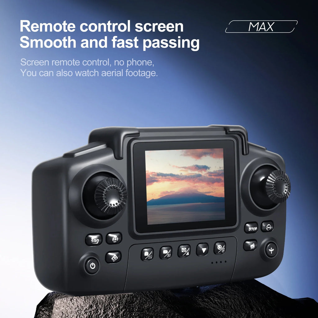 Dron con Cámara Dual 4K — Control Remoto con Pantalla, Flujo Óptico y Vuelo Estable Tigershopping