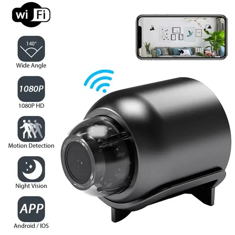 Cámara Espía WiFi 1080P — Visión Nocturna, Alertas de Movimiento y Control desde el Móvil Tigershopping