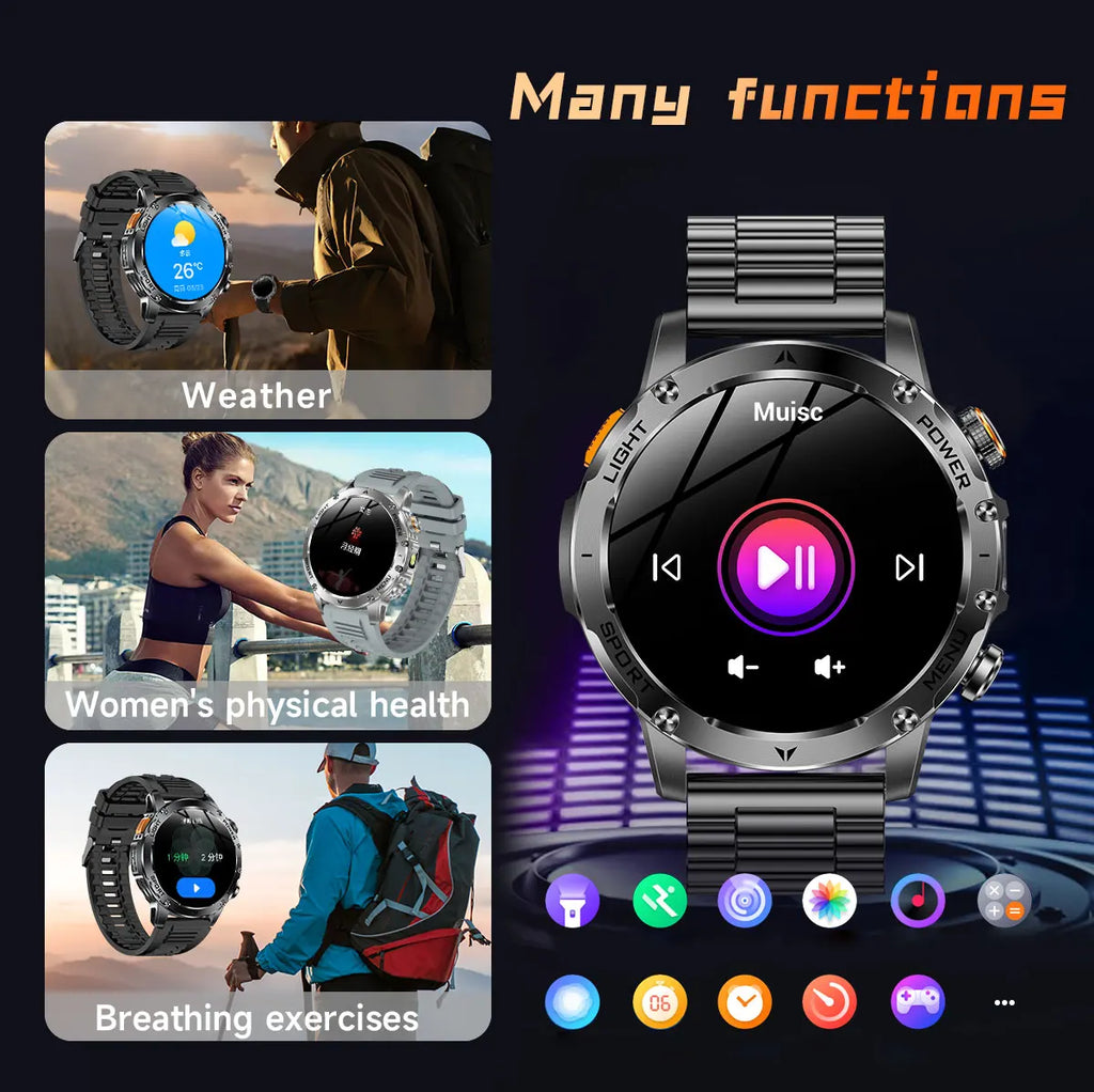 Smartwatch AK87 Pro — Llamadas Bluetooth, Monitor de Salud y Batería 1000mAh Tigershopping