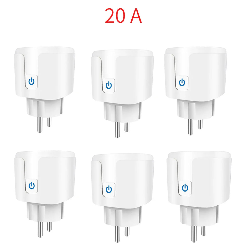 Enchufe Inteligente WiFi 16A/20A — Monitor de Energía, Temporizador y Compatible con Alexa y Google Home Tigershopping