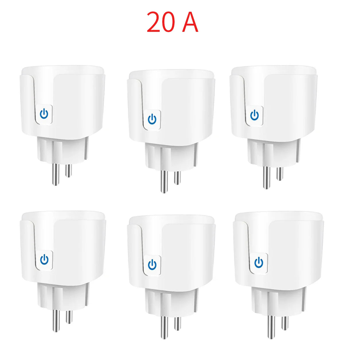 Enchufe Inteligente WiFi 16A/20A — Monitor de Energía, Temporizador y Compatible con Alexa y Google Home Tigershopping
