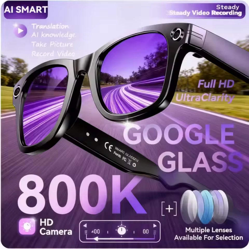 Gafas Inteligentes VisionAI™ — Cámara 4K, IA con ChatGPT y Traducción en Tiempo Real Tigershopping
