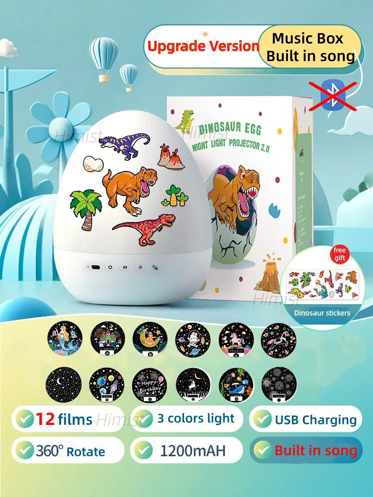 DinoGlow™ Proyector de Huevo 🦖✨ — Cielo Estrellado Mágico para Niños Tigershopping