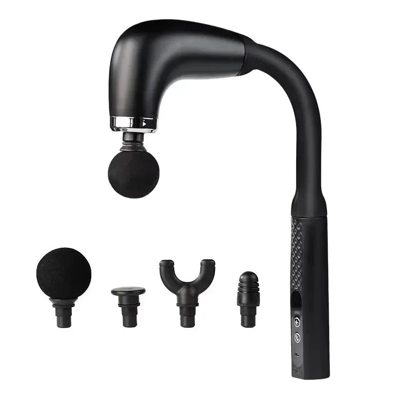 Masajeador Eléctrico de Mano con Cabezales Intercambiables — Alivio Muscular Profesional Tigershopping