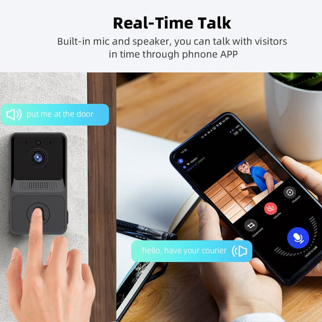 Timbre Inteligente WiFi con Cámara — Videoportero y Alerta de Movimiento Tigershopping