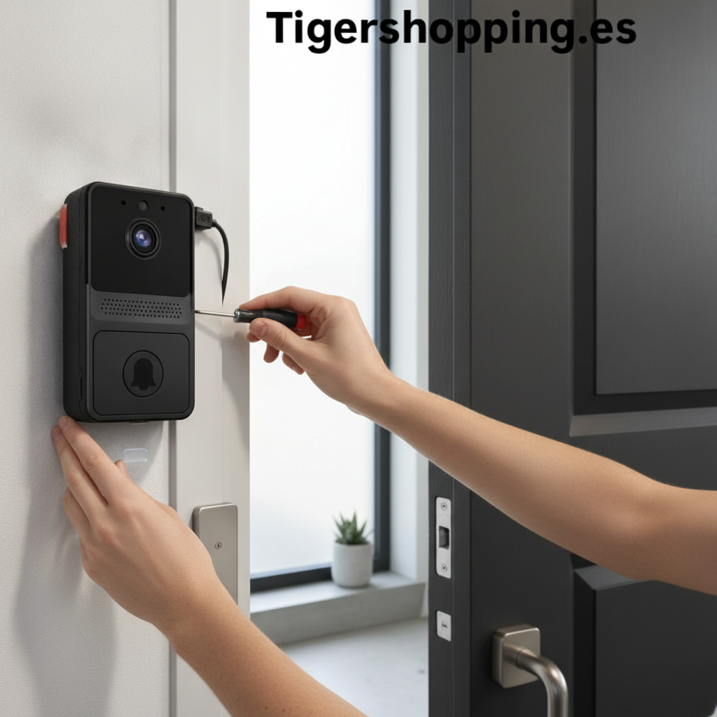 Timbre WiFi — Instalación en Puerta
