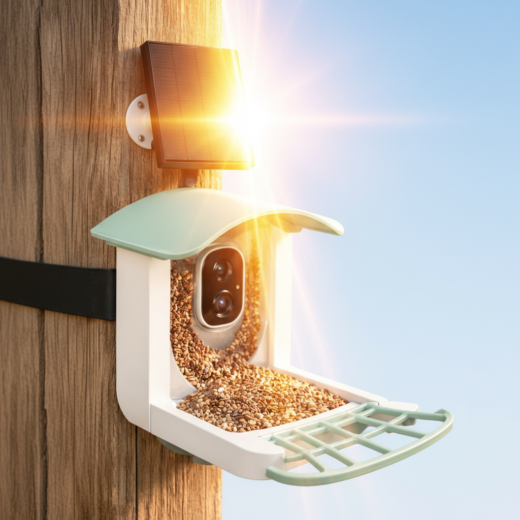 Comedero para Aves — Carga Solar
